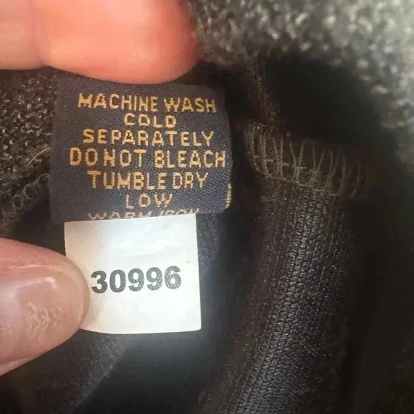 VTG 1946 Men’s Heather Grey/Black  Long Sleeved Shirt Size XL - Picture 9 of 10